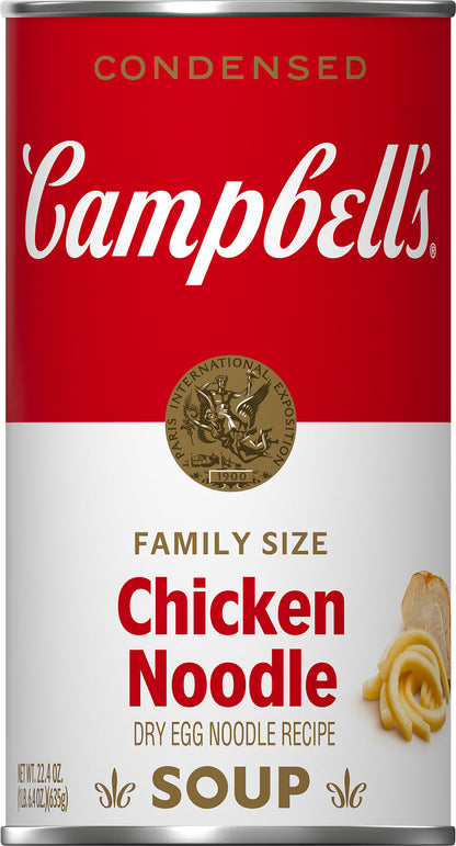Campbell's Family Size Condensed Chicken Noodle Soup 22.4 oz