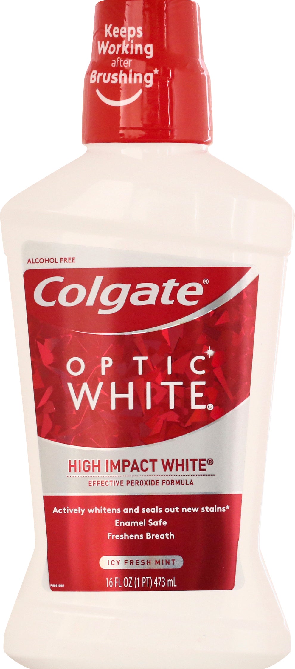 Colgate Optic White Icy Fresh Mint Mouth Wash 16 oz