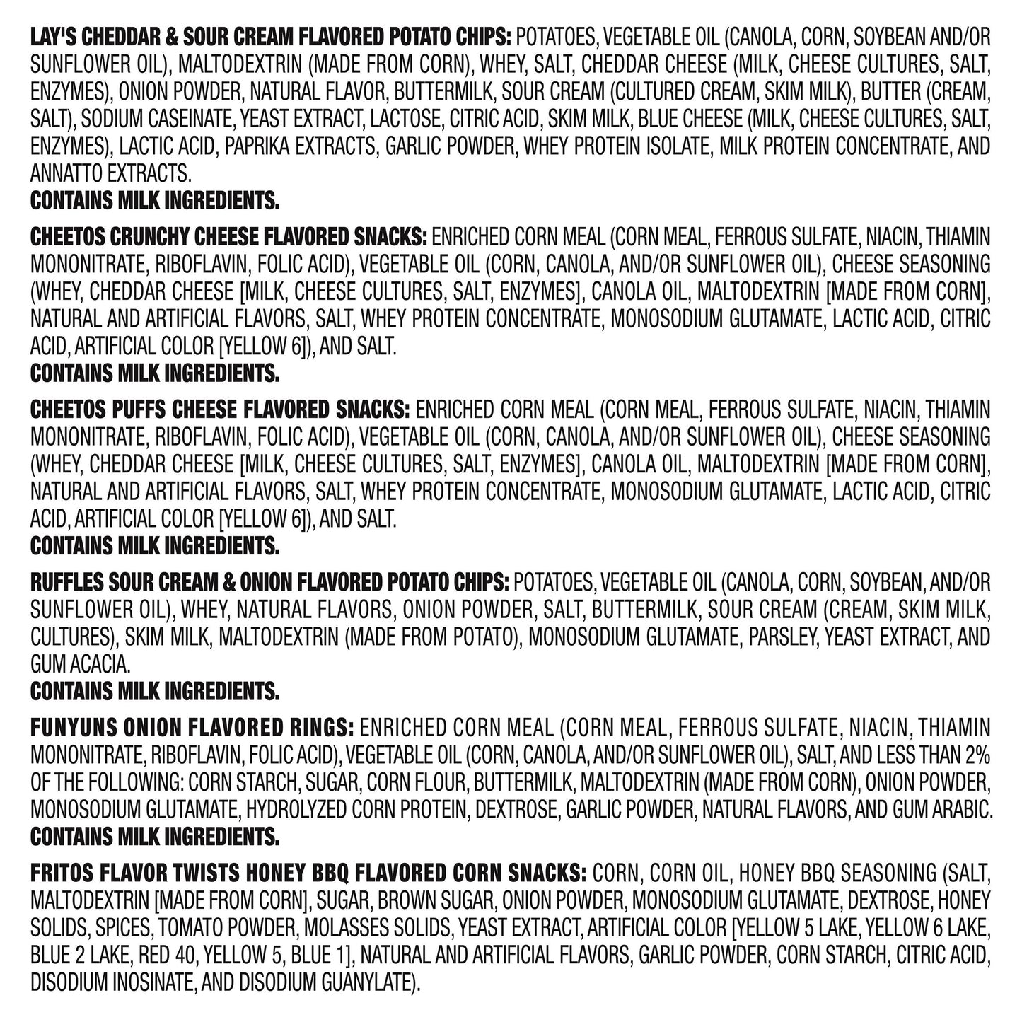 Frito Lay Snacks Family Fun Mix 16 7/8 Oz 18 Count