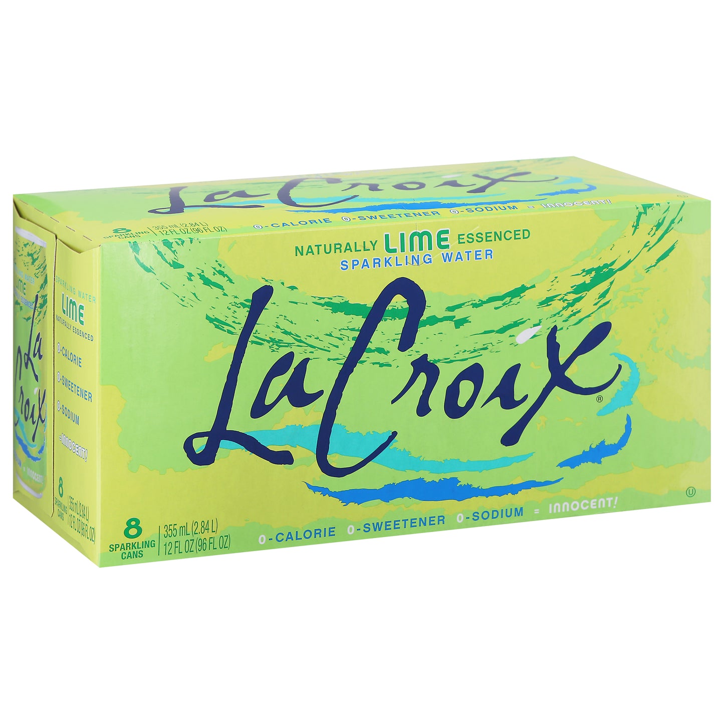 LaCroix Lime Sparkling Water 8-12 fl oz Cans Box