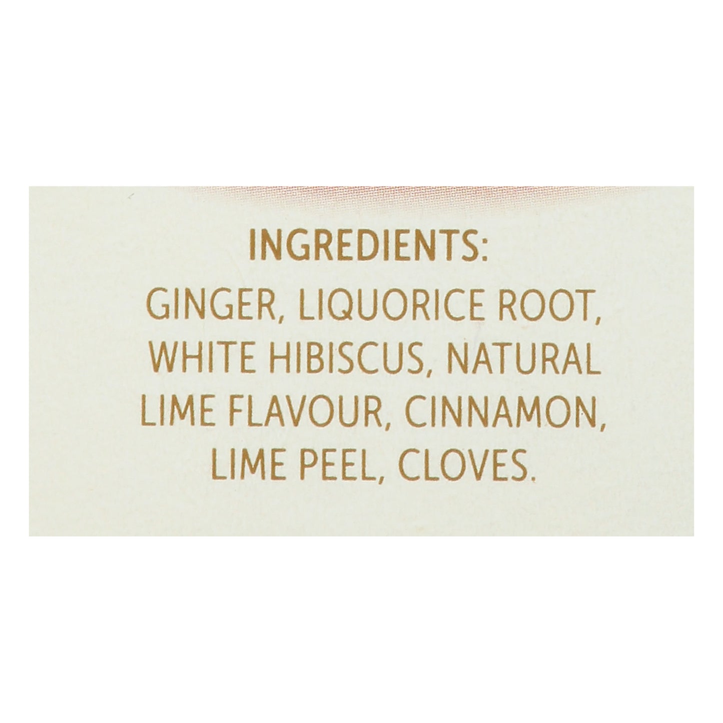 Twinings Tea Bags Caffeine-Free Support White Hibiscus Lime & Ginger Herbal Tea 18 ea
