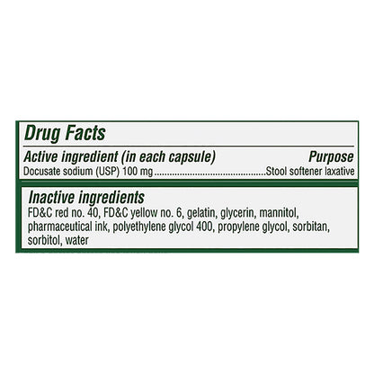 Dulcolax Liquid Gels Stimulant-Free Stool Softener 25 ea
