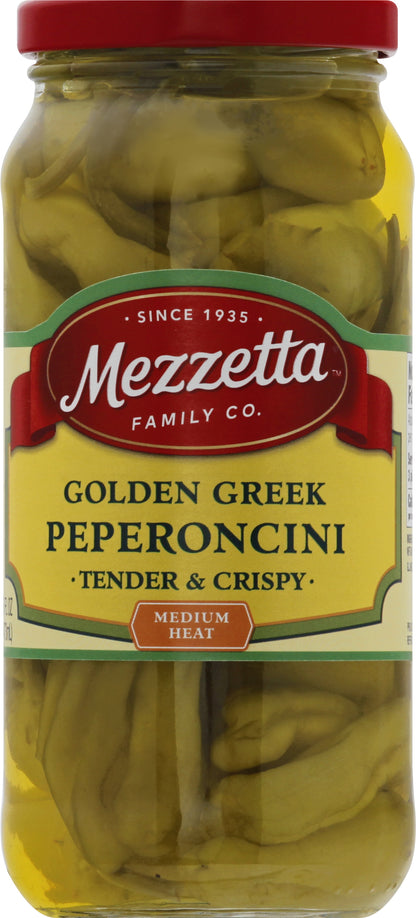 Mezzetta Medium Heat Golden Greek Peperoncini 16 fl oz