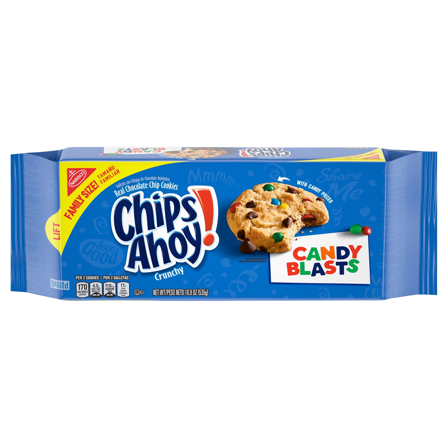 Nabisco Chips Ahoy! Candy Blasts Chocolate Chip Cookies 18.9 oz. Pack