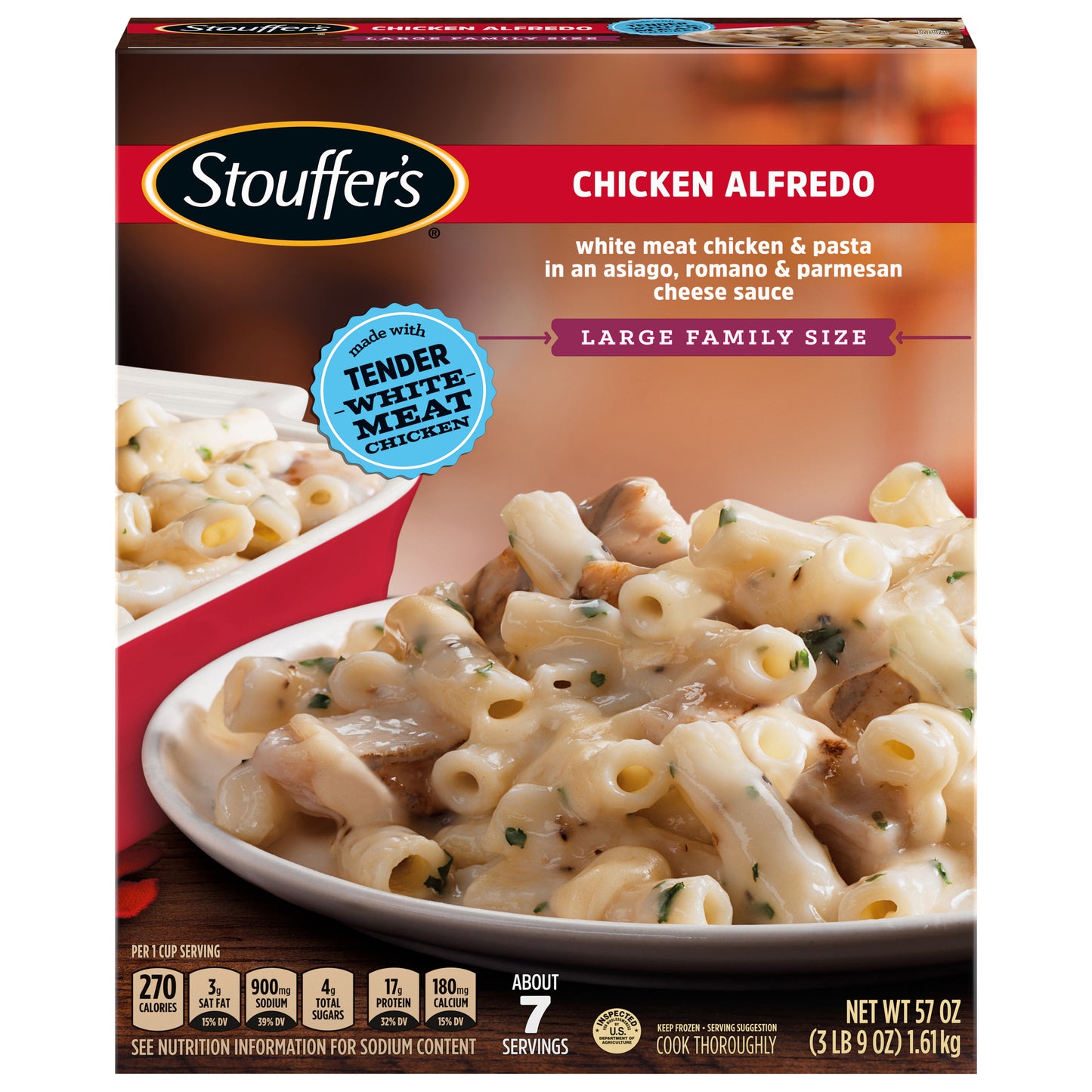 Stouffers - Large Family Size Chicken Alfredo GPI - Centralia 57oz (3 LB 9 OZ)