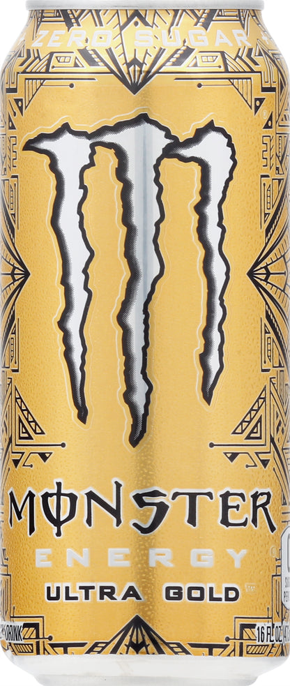 Monster Zero Sugar Ultra Gold Energy Drink 16 oz