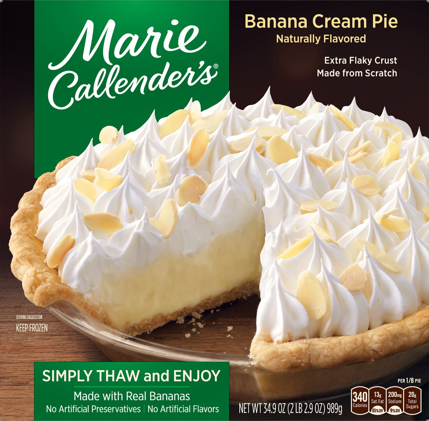 Marie Callender's Banana Cream Pie 34.9 oz