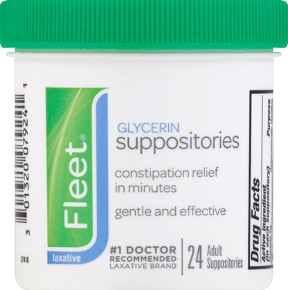 Fleet Glycerin Suppositories 24 ea