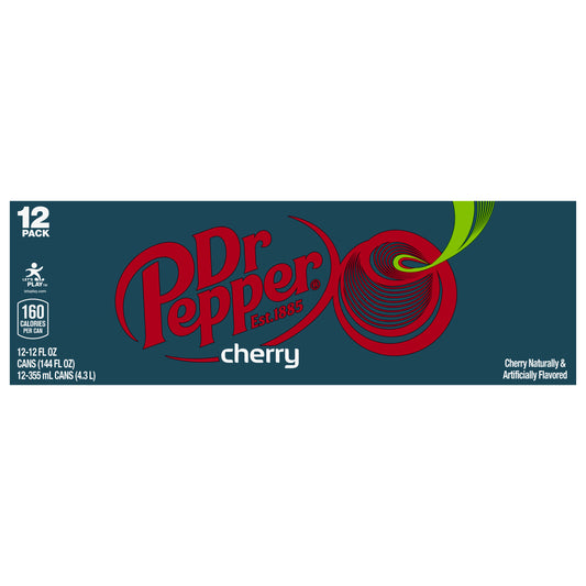 Dr Pepper 12 Pack Cherry Soda 12-12 fl oz Cans
