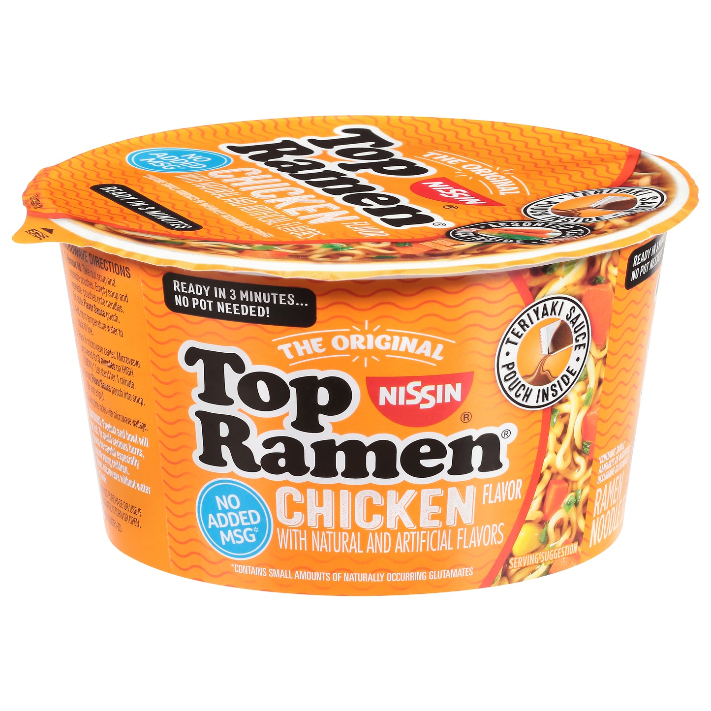 Nissin Top Ramen Chicken Flavor Ramen Noodle Soup 3.42 oz
