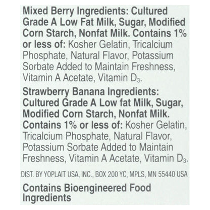 Yoplait Go Gurt Lowfat Mixed Berry Yogurt 8 ea