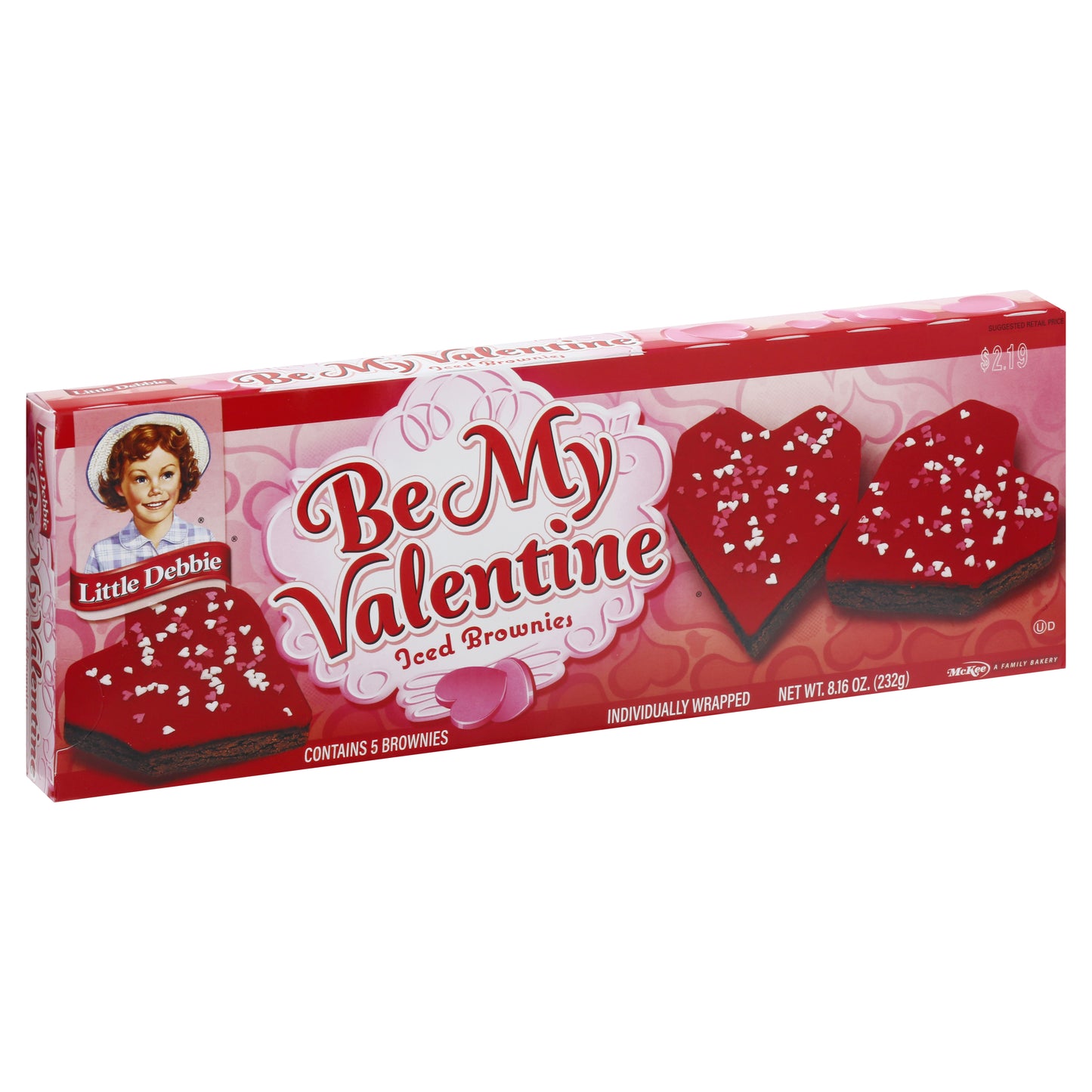 Little Debbie Be My Valentine Iced Brownies 5 ea