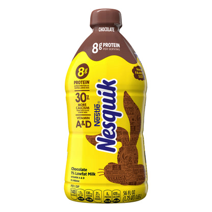 Nesquik Family Size 1% Lowfat Chocolate Milk 56 oz
