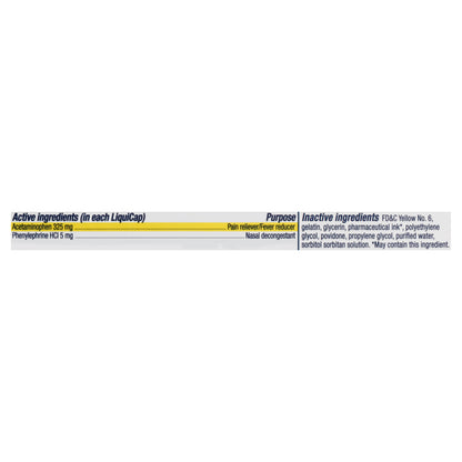 Vicks Sinex Severe LiquiCaps Acetaminophen 24 ea