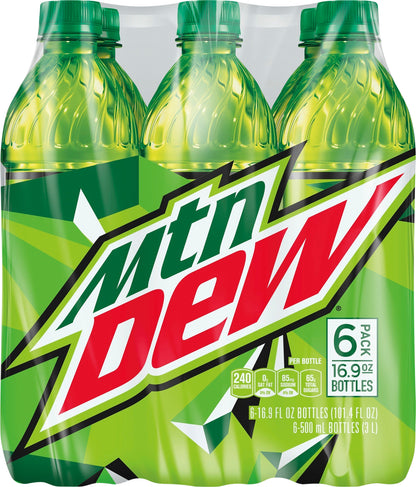 Mountain Dew 6 Pack Soda 6 ea