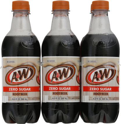 A & W Zero Sugar Root Beer 6 ea