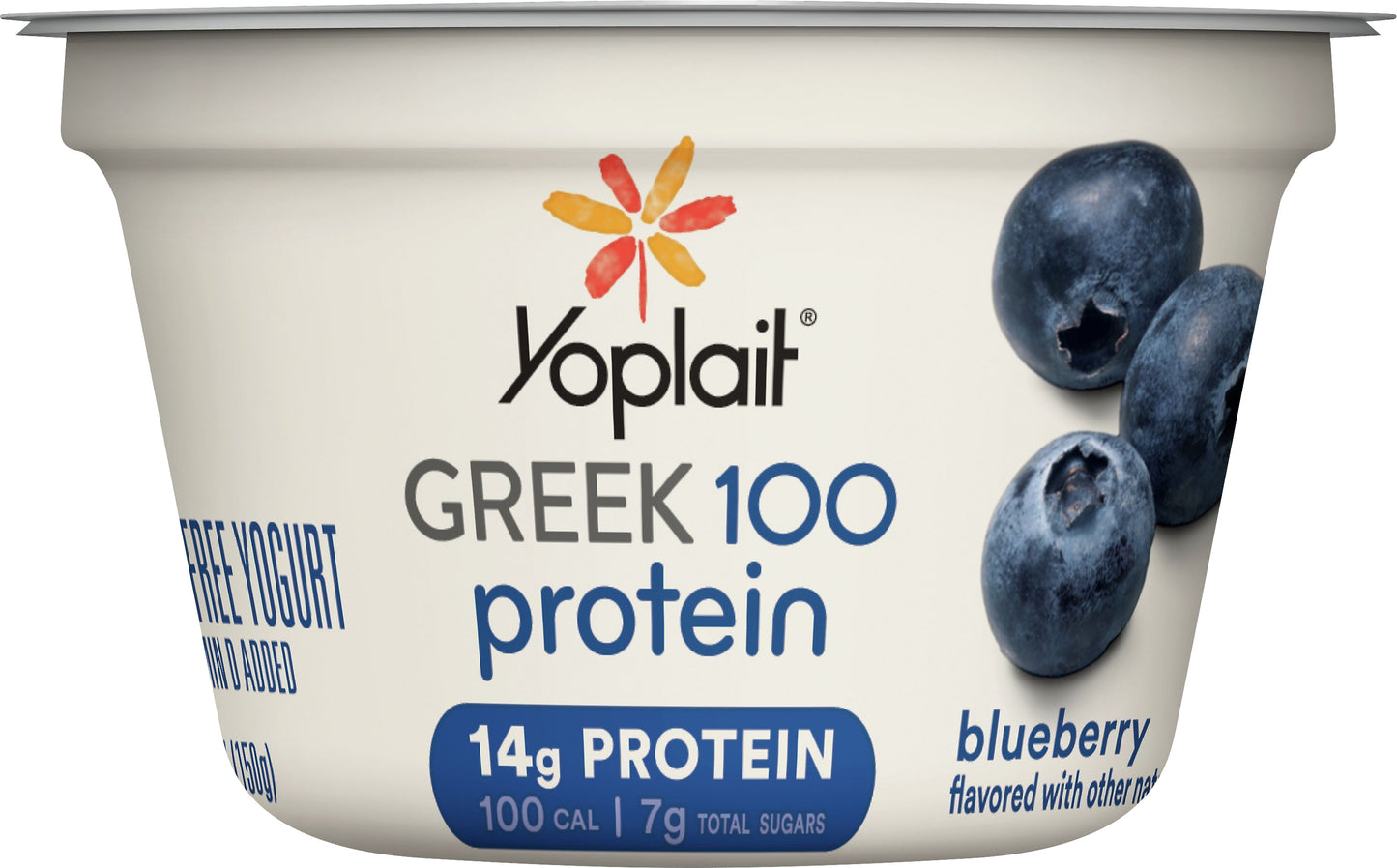 Yoplait Greek 100 Protein Fat Free Blueberry Yogurt 5.3 oz