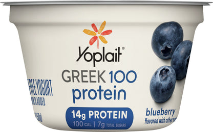 Yoplait Greek 100 Protein Fat Free Blueberry Yogurt 5.3 oz