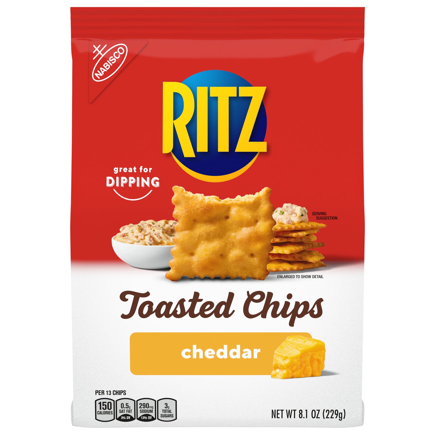 Ritz Cheddar Toasted Chips 8.1 oz