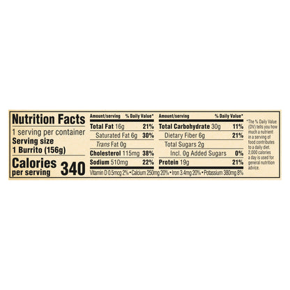 Sweet Earth Protein Lovers Breakfast Burrito Film 5.5 oz