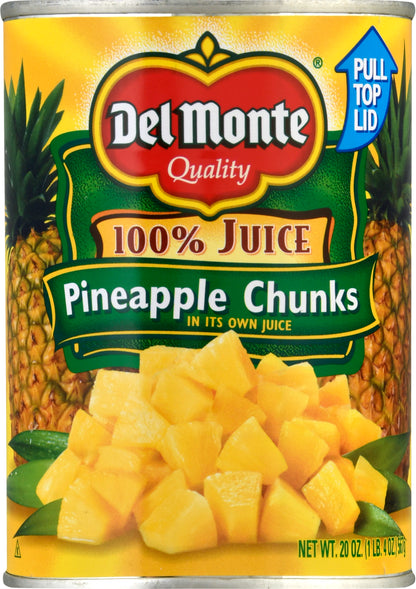 Del Monte Pineapple Chunks 20 oz