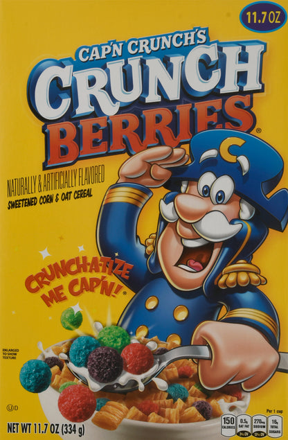 Cap'n Crunch Crunch Berries Sweetened Corn & Oat Cereal 11.7 oz