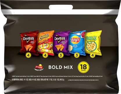Frito Lay Snacks Bold Mix Variety 17 Oz 18 Count
