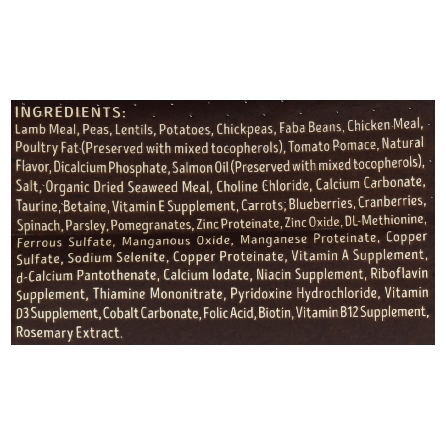 Supreme Source Super-Premium Lamb Meal and Potato Recipe Dog Food 11 lb