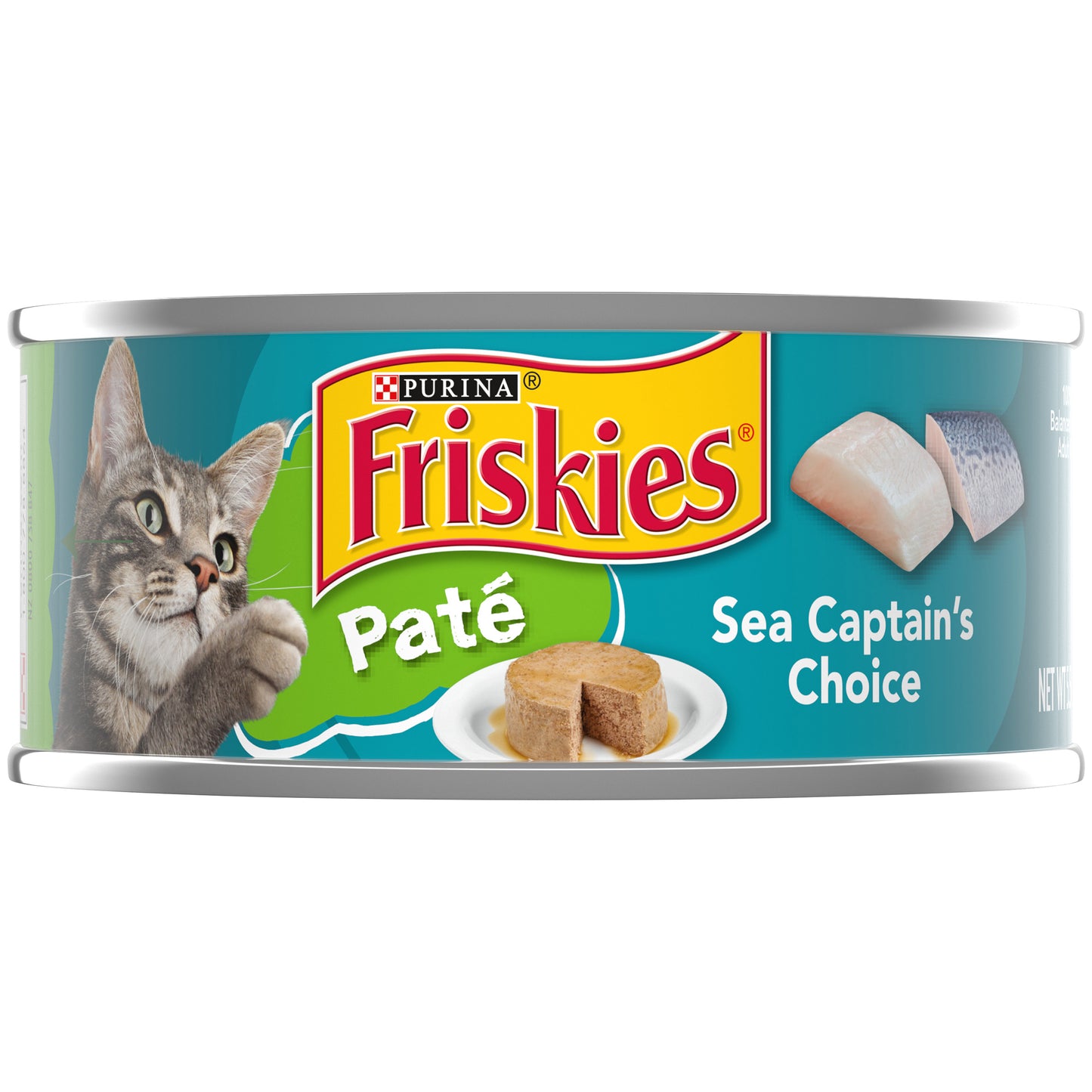 Purina Friskies Pate Wet Cat Food, Sea Captain's Choice - 5.5 oz. Can
