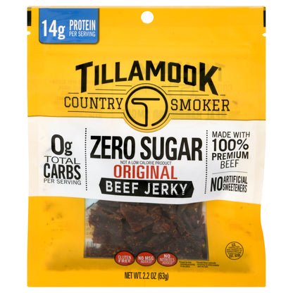 Tillamook Country Smoker Zero Sugar Original Beef Jerky 2.2 oz