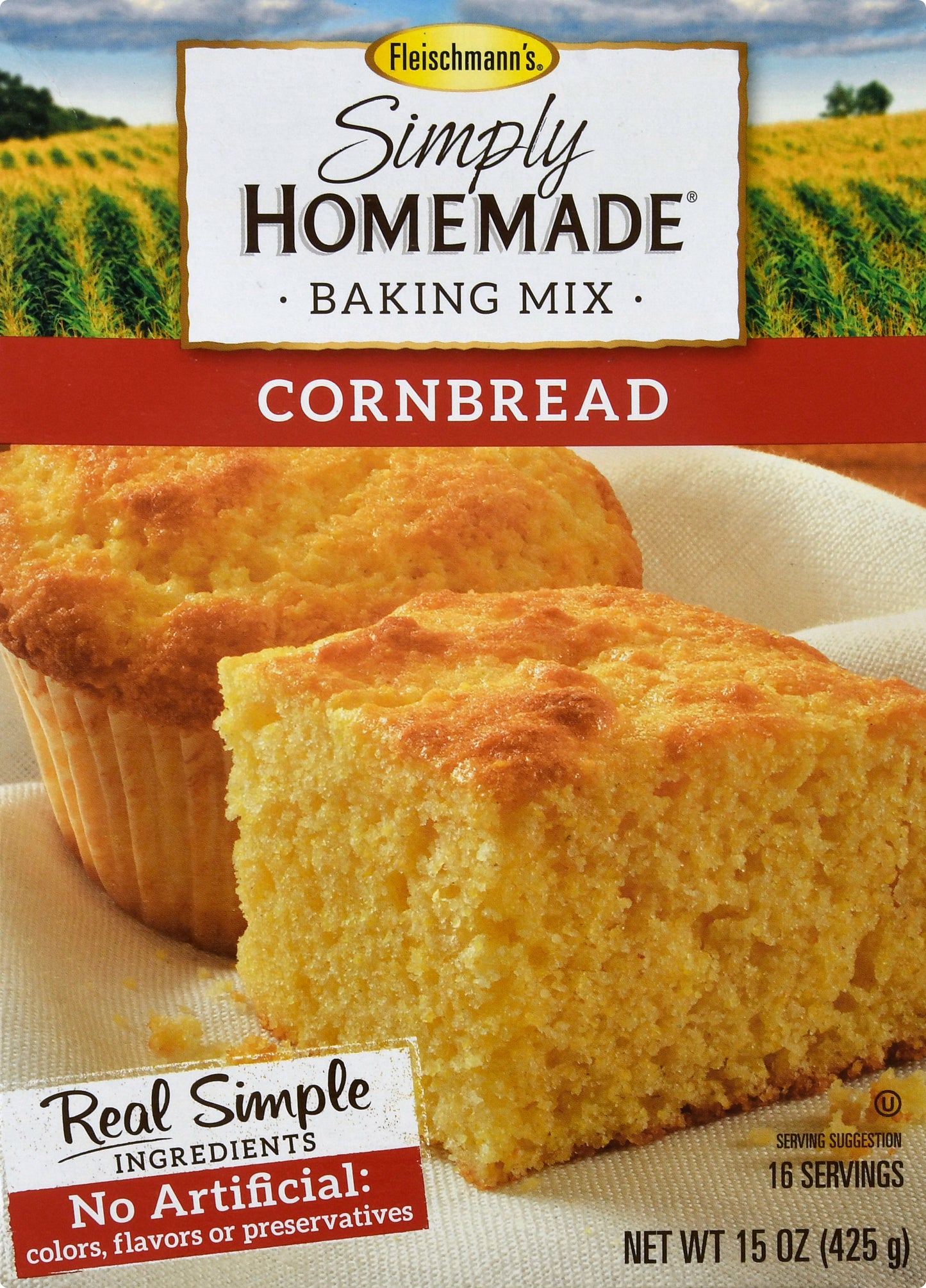 Fleischmanns Cornbread Baking Mix 15 oz