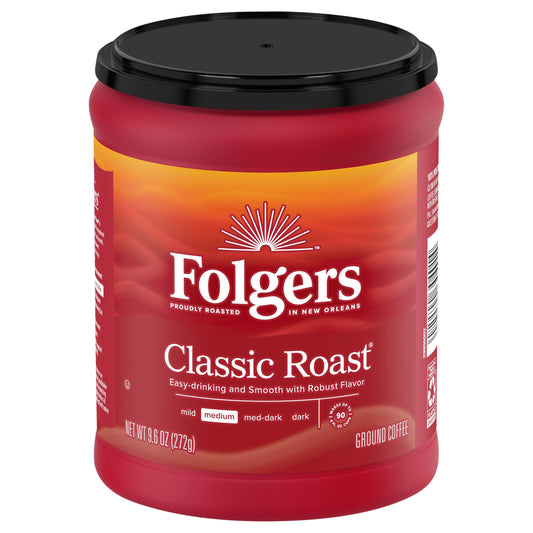 Folgers Classic Roast, 9.6 oz
