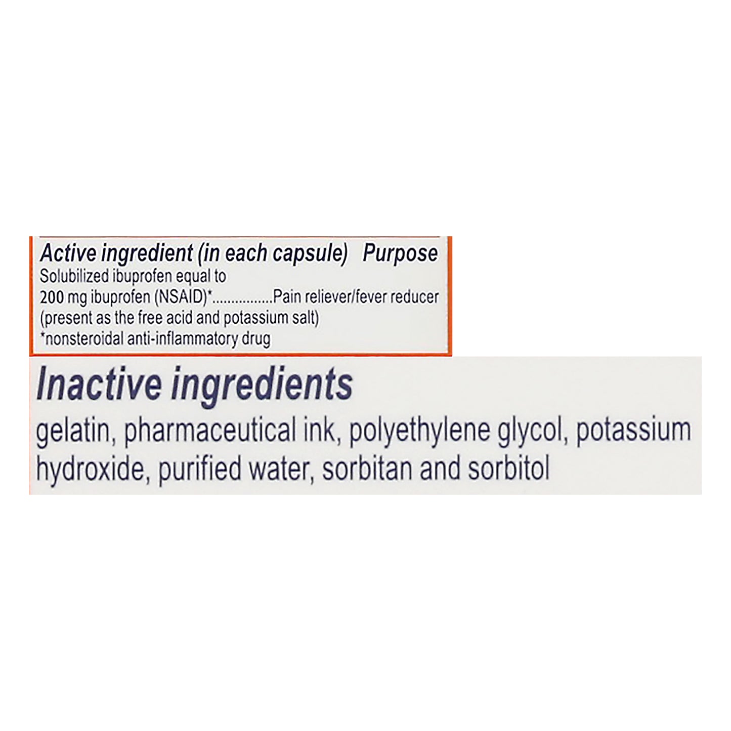 Motrin IB Liquid Gels 200 mg Ibuprofen 80 ea