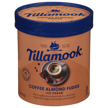 Tillamook Coffee Almond Fudge Ice Cream 1.5 qt