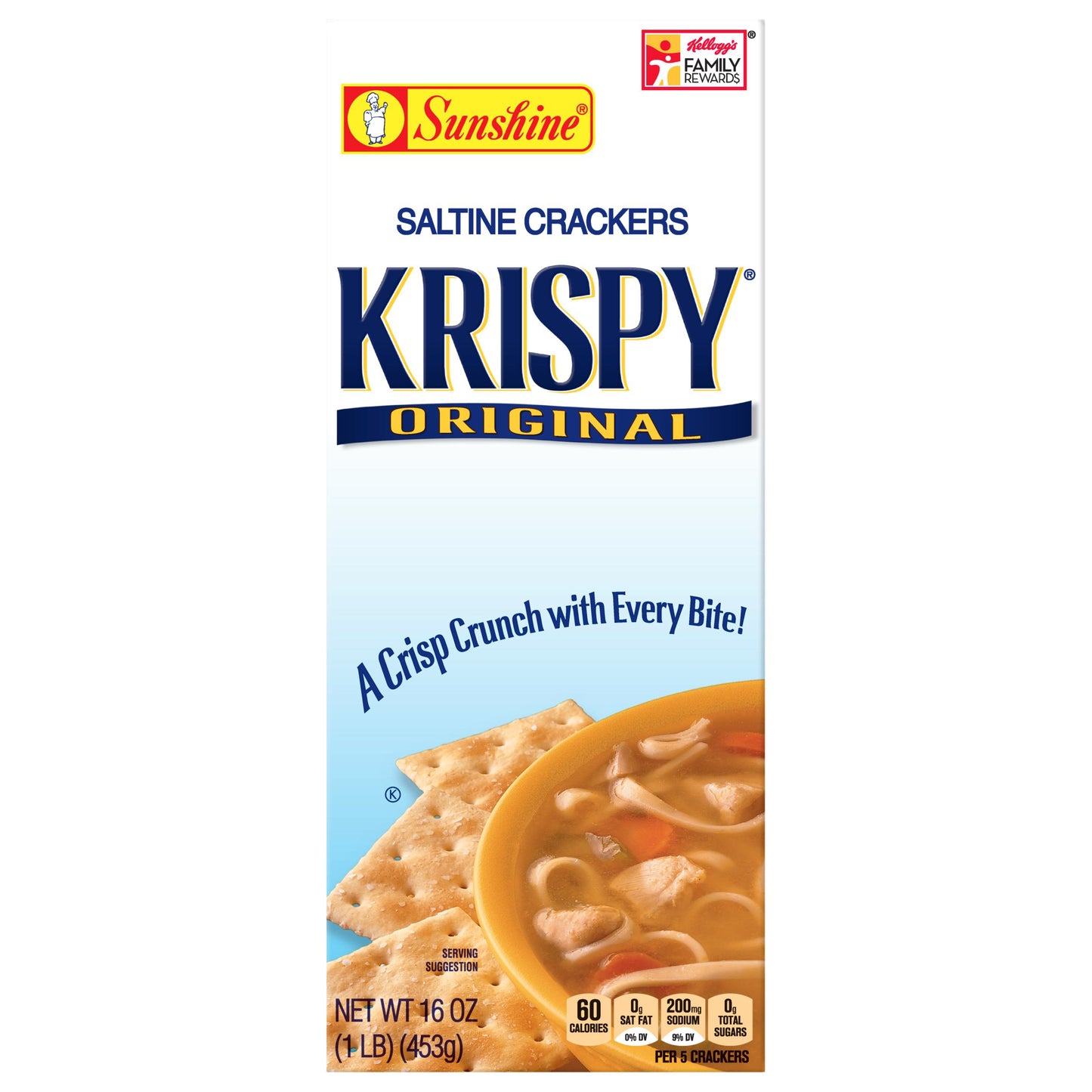 Sunshine Krispy Original Saltine Crackers 16 oz