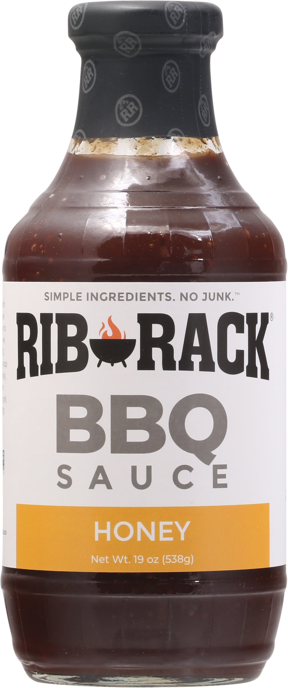 Rib Rack Honey BBQ Sauce 19 oz Bottle