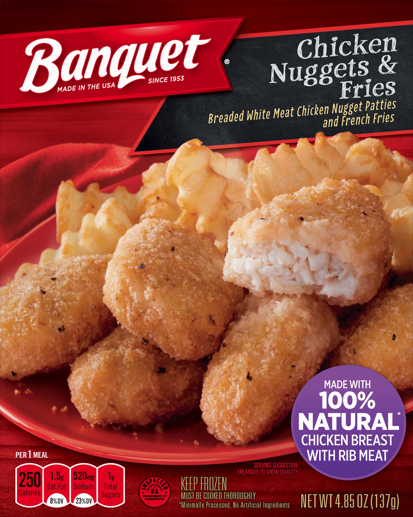 Banquet Chicken Nuggets & Fries 4.85 oz