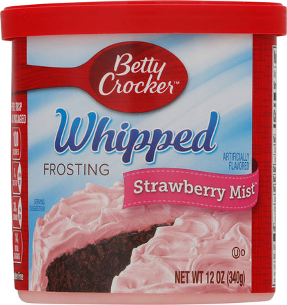 Betty Crocker Whipped Strawberry Mist Frosting 12 oz