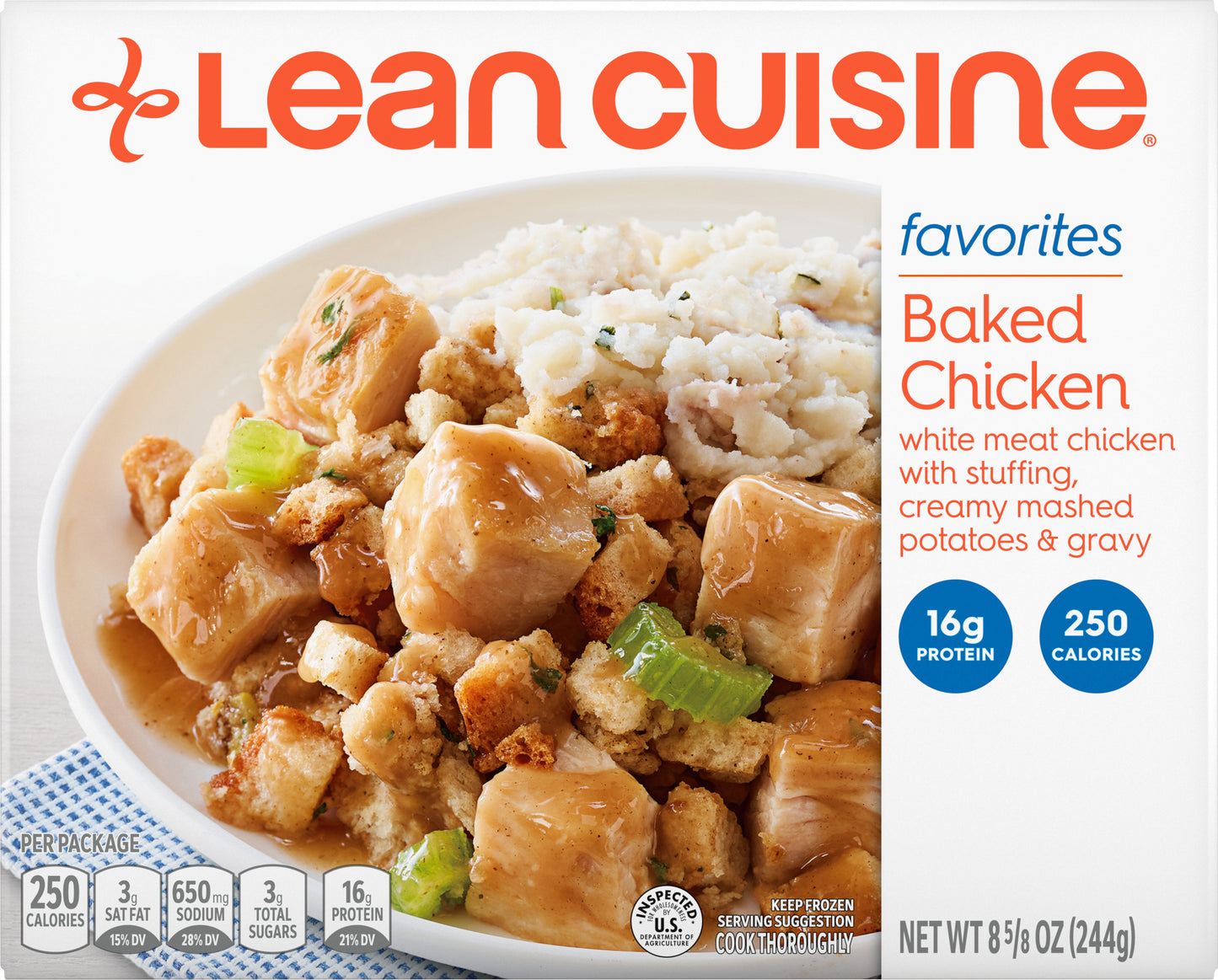 Lean Cuisine Baked Chicken Westrock Claremont, NC 8 5-8 OZ (244g)