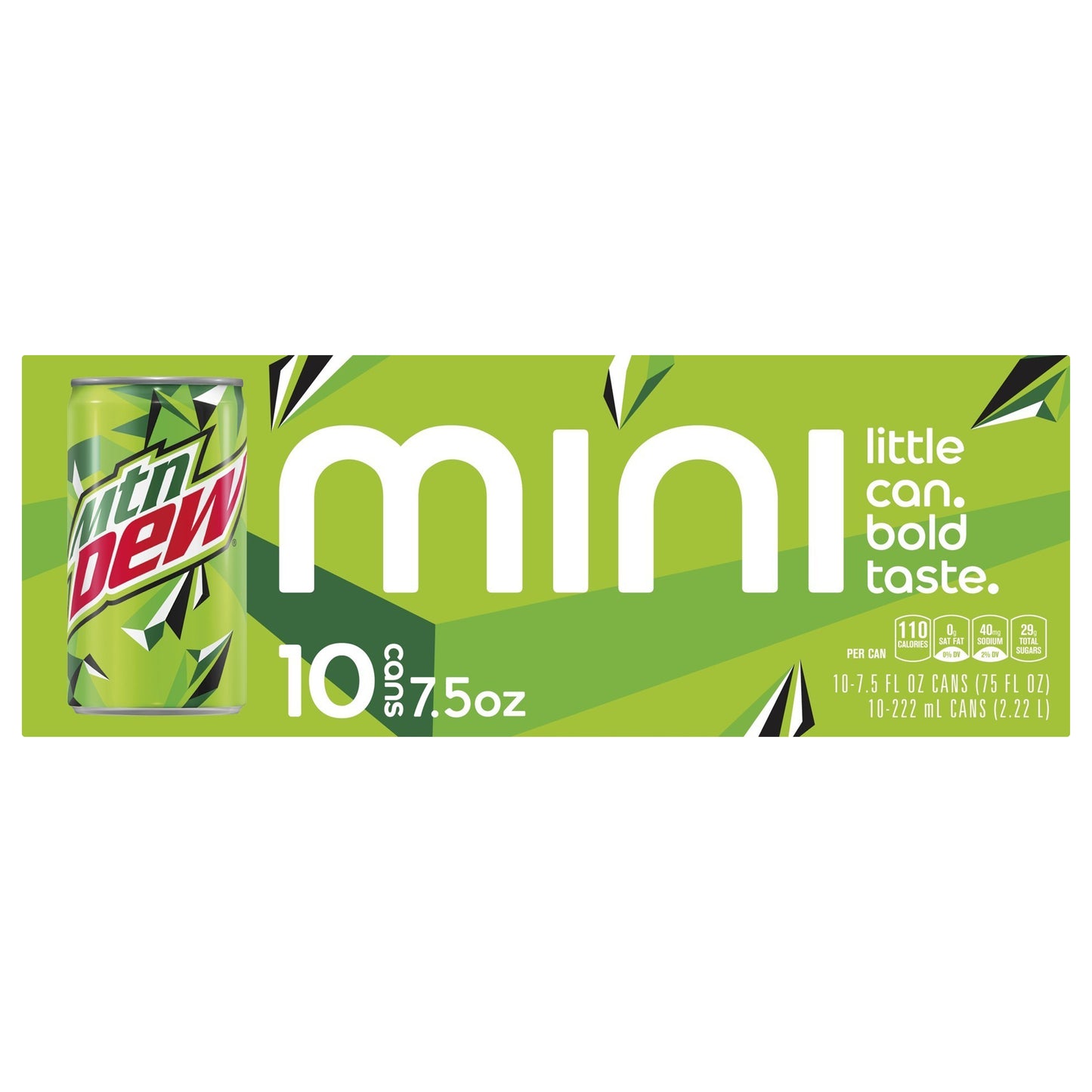 Mtn Dew Mini Soda 10 ea