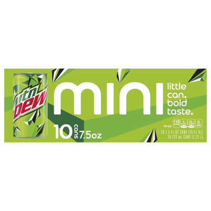 Mtn Dew Mini Soda 10 ea