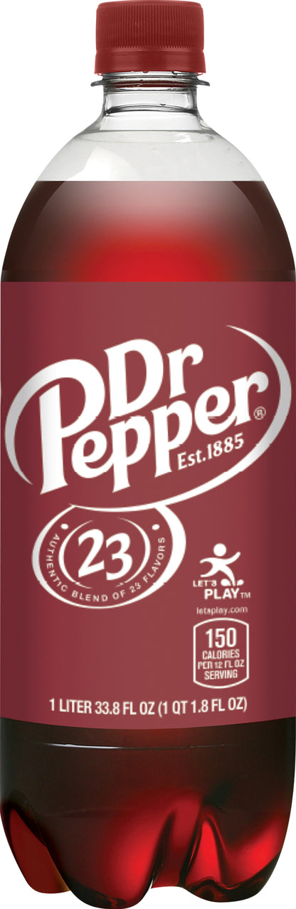 Dr Pepper Soda 1 lt Bottle