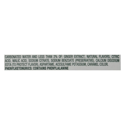 Canada Dry Zero Sugar 12 Pack Ginger Ale 12 ea
