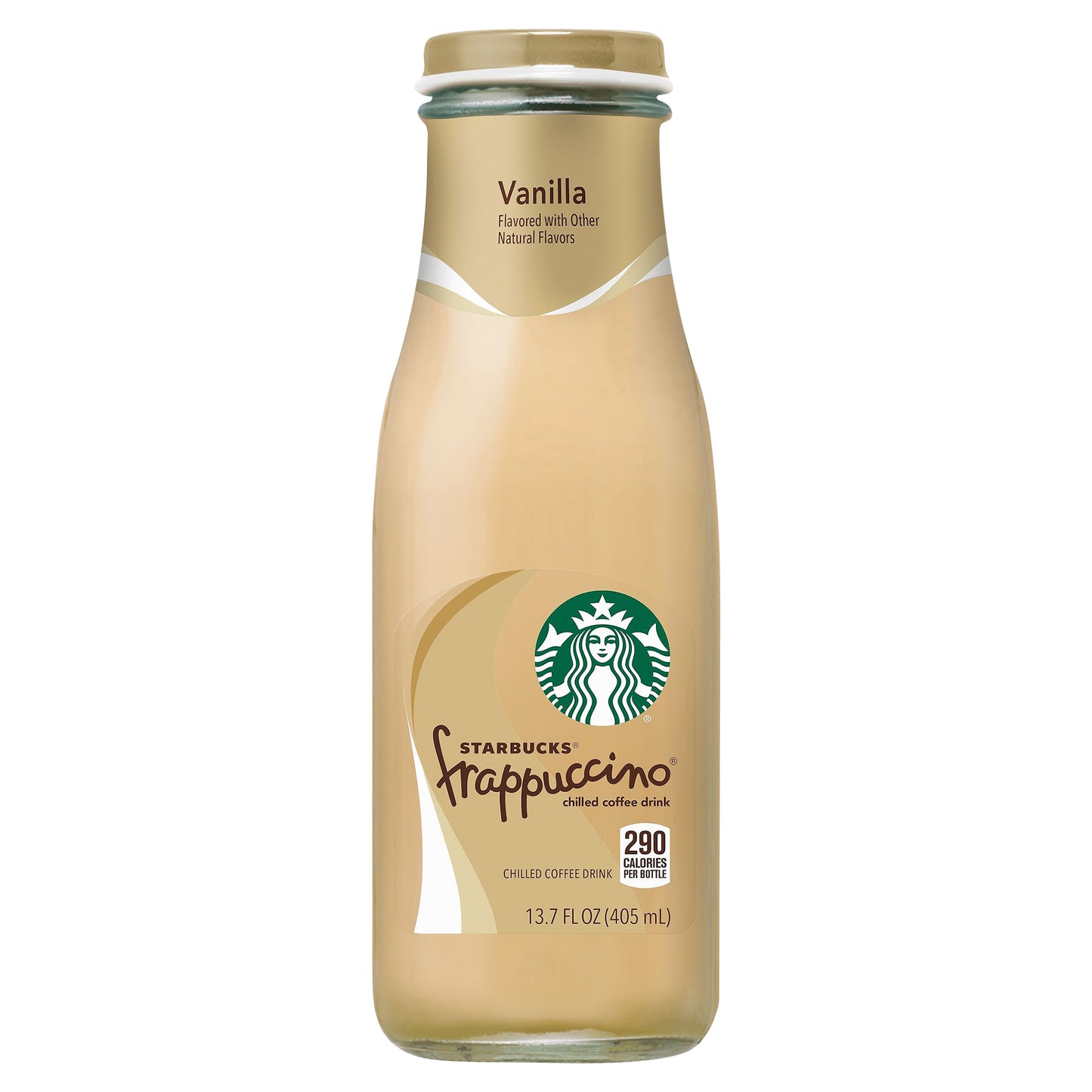 Starbucks Frappuccino Chilled Coffee Drink Vanilla Flavored 13.7 Fl Oz Bottle