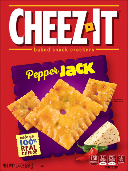 Cheez-It Pepper Jack Baked Snack Crackers 12.4 oz