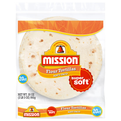 Mission Soft Taco Flour Tortillas, 20 Count