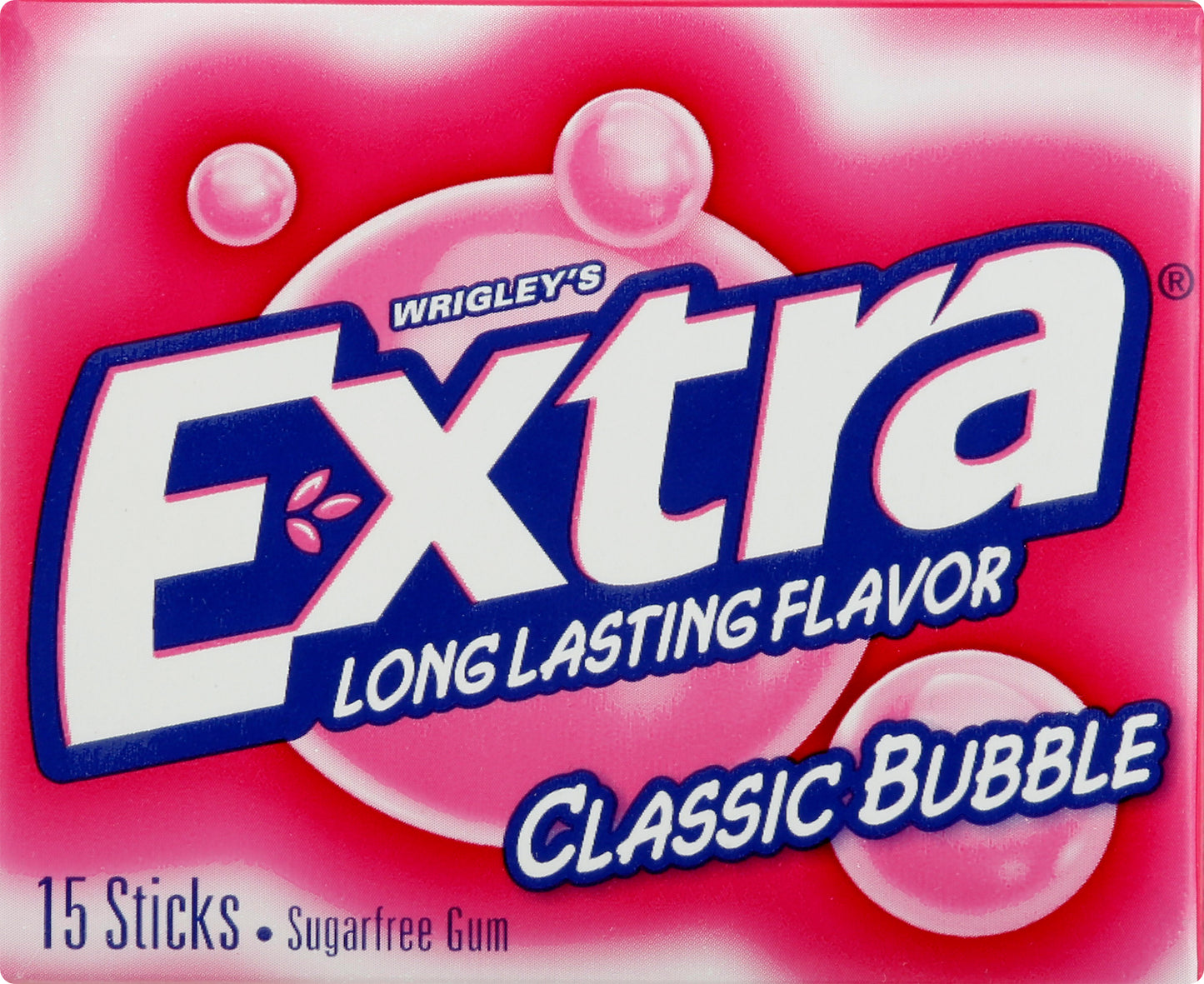 Extra Sugarfree Classic Bubble Gum 15 ea
