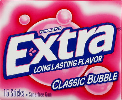 Extra Sugarfree Classic Bubble Gum 15 ea