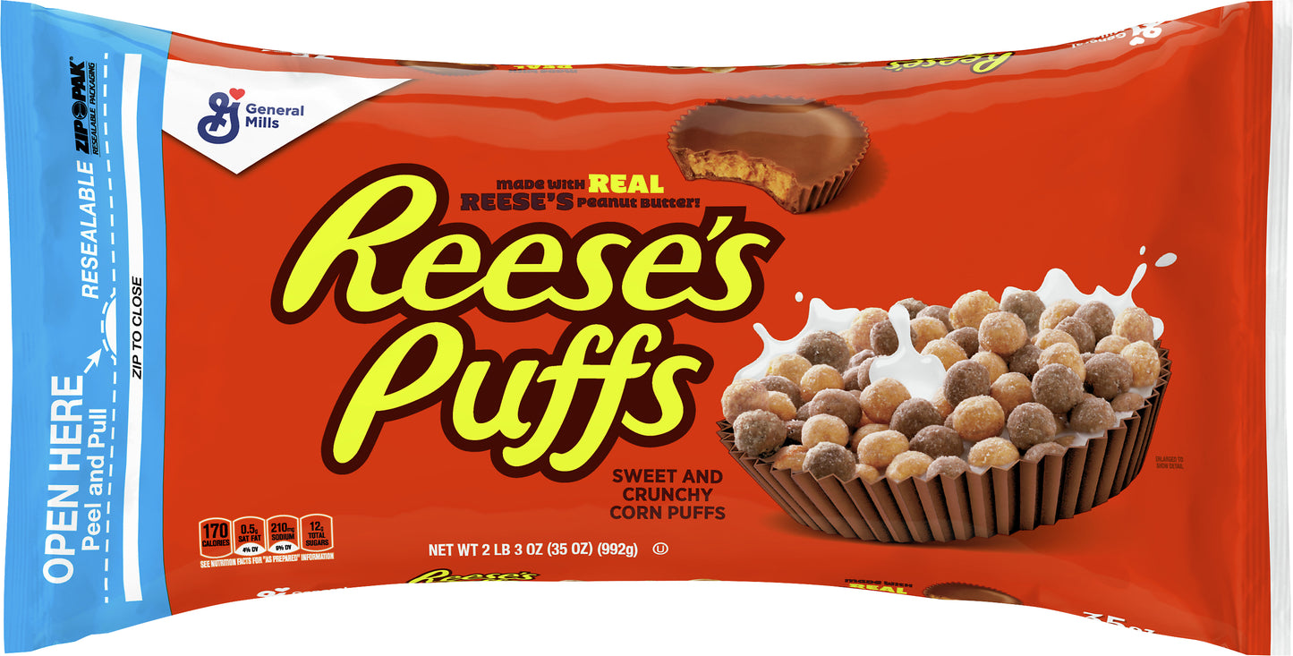 Reese's Puffs Sweet and Crunchy Peanut Butter Corn Puffs 35 oz
