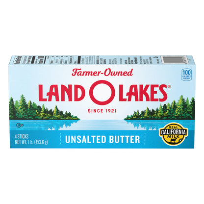 Land O Lakes® Unsalted Butter, Western Style, 1 lb in 4 Sticks